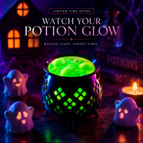 🧙‍♀️ Glowing Potion Cauldron Light
