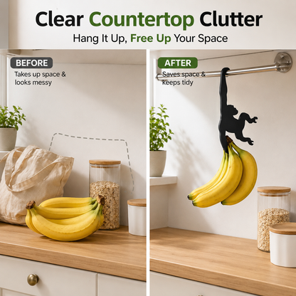 Monkey Hanger Hooks – 3-Pack Space-Saving Utility Hooks