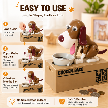 🐶 Interactive Puppy Coin Bank for Kids | Fun Saving Money Toy