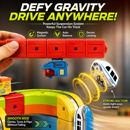 🔥66-Piece Set ,Build, Flip & Race 3D Track Set