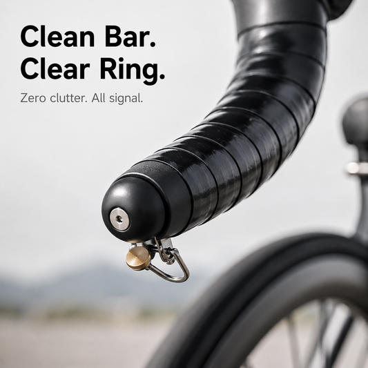 🔔 80dB Bar-End Bike Bell – Space-Saving Handlebar End Bell
