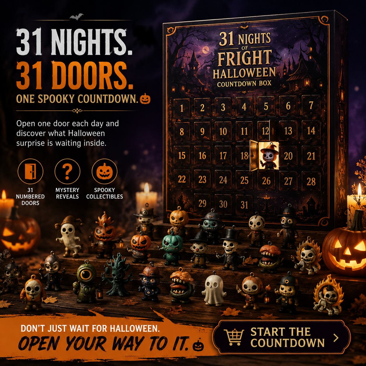 🎃31-Day Halloween Countdown Mystery Box