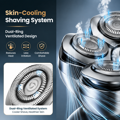 🪒 7D Electric Head Shaver for Men | Wet & Dry Rotary Razor