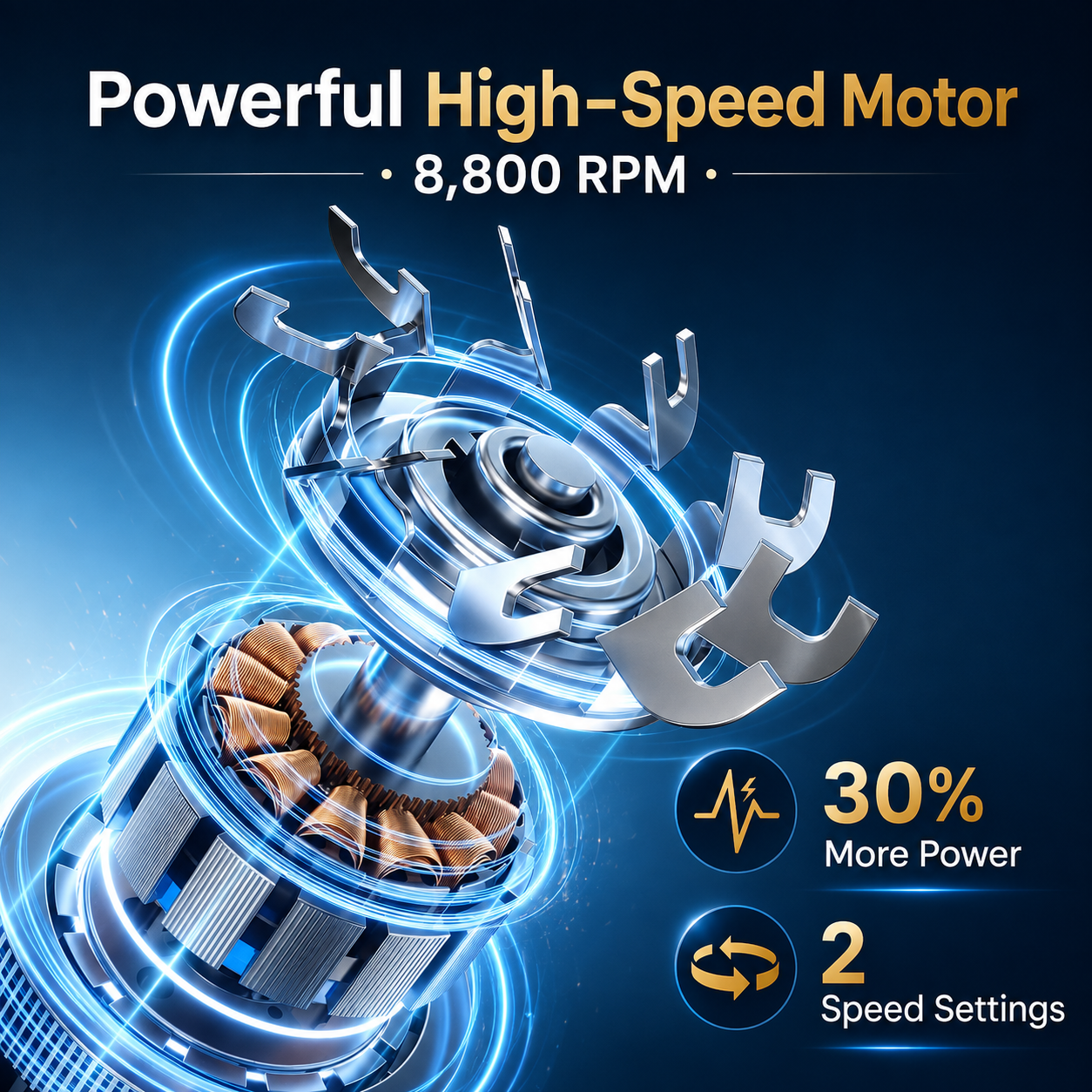 🪒 7D Electric Head Shaver for Men | Wet & Dry Rotary Razor
