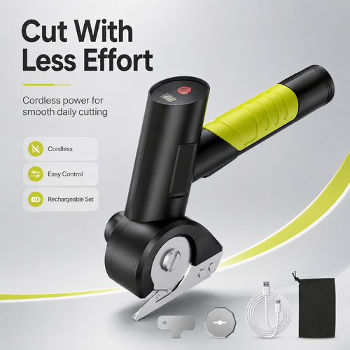⚡ Cordless Electric Scissors | Powerful Rotary Cutter for Cardboard, Fabric & DIY