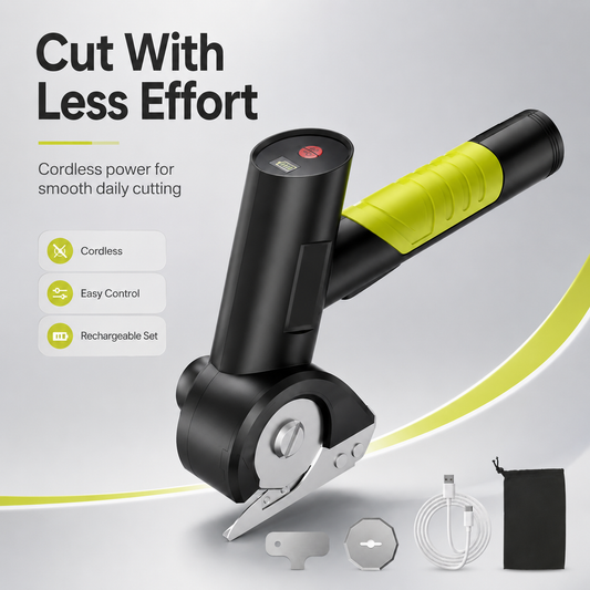 ⚡ Cordless Electric Scissors | Powerful Rotary Cutter for Cardboard, Fabric & DIY
