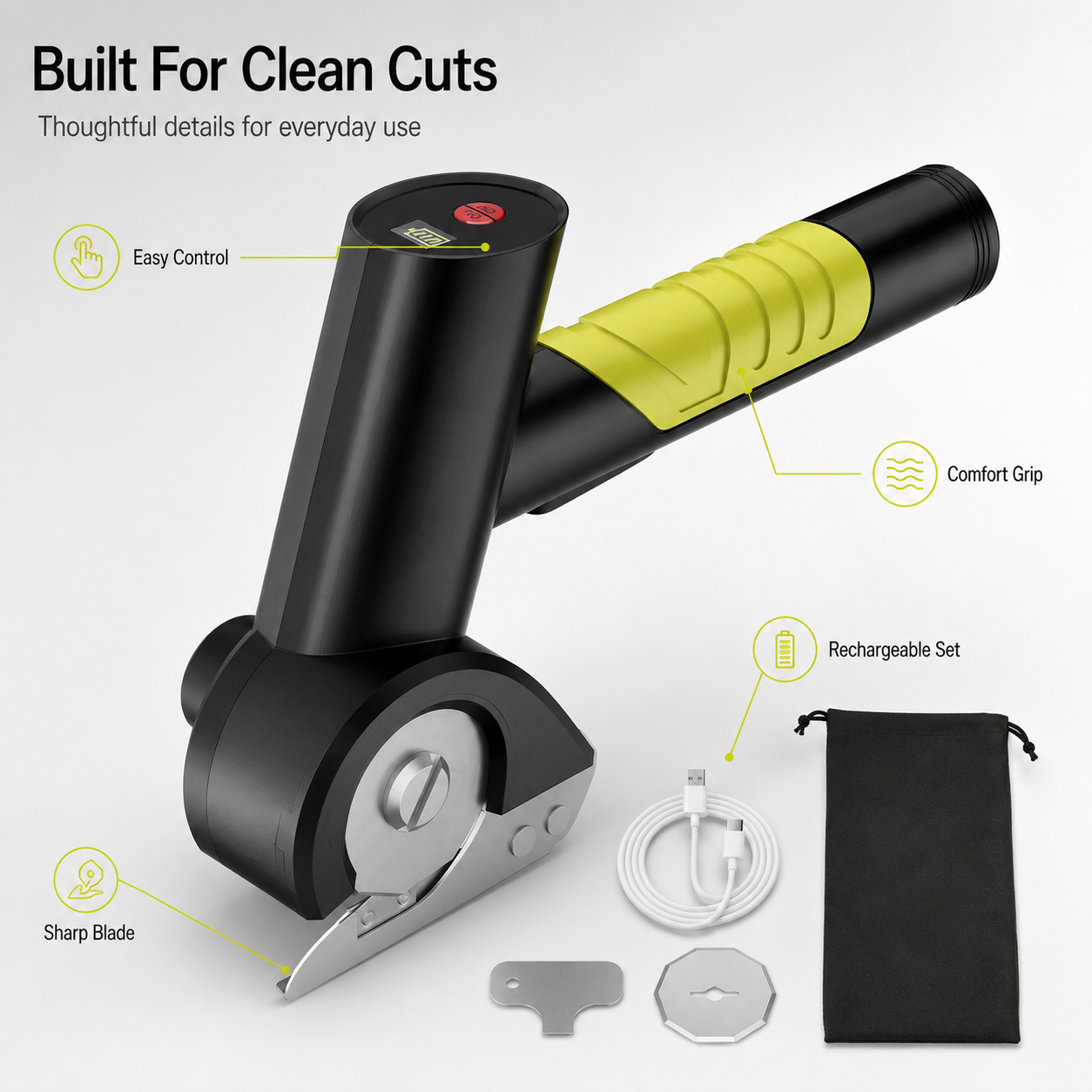 ⚡ Cordless Electric Scissors | Powerful Rotary Cutter for Cardboard, Fabric & DIY