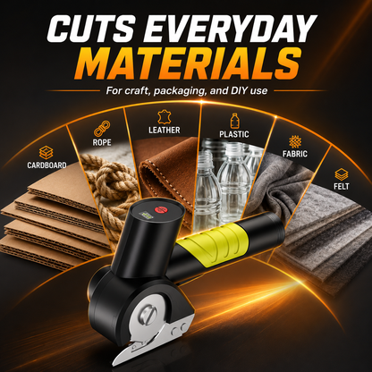 ⚡ Cordless Electric Scissors | Powerful Rotary Cutter for Cardboard, Fabric & DIY