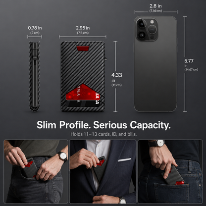 Men's Pop-Up RFID Wallet | Slim Minimalist Card Holder