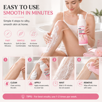 ✨ Smooth Skin Hair Removal Mousse – Gentle Foam Beauty Care At Home