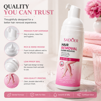 ✨ Smooth Skin Hair Removal Mousse – Gentle Foam Beauty Care At Home