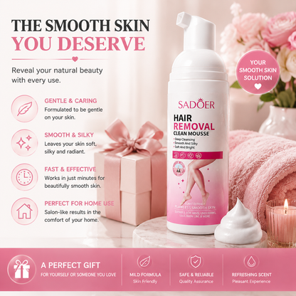 ✨ Smooth Skin Hair Removal Mousse – Gentle Foam Beauty Care At Home