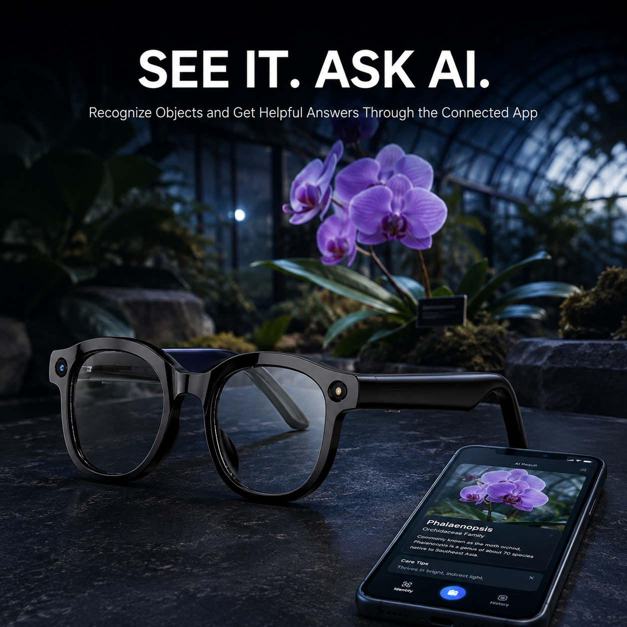 📸 AI Smart Camera Glasses – Hands-Free Photos, Video, Translation & Calls