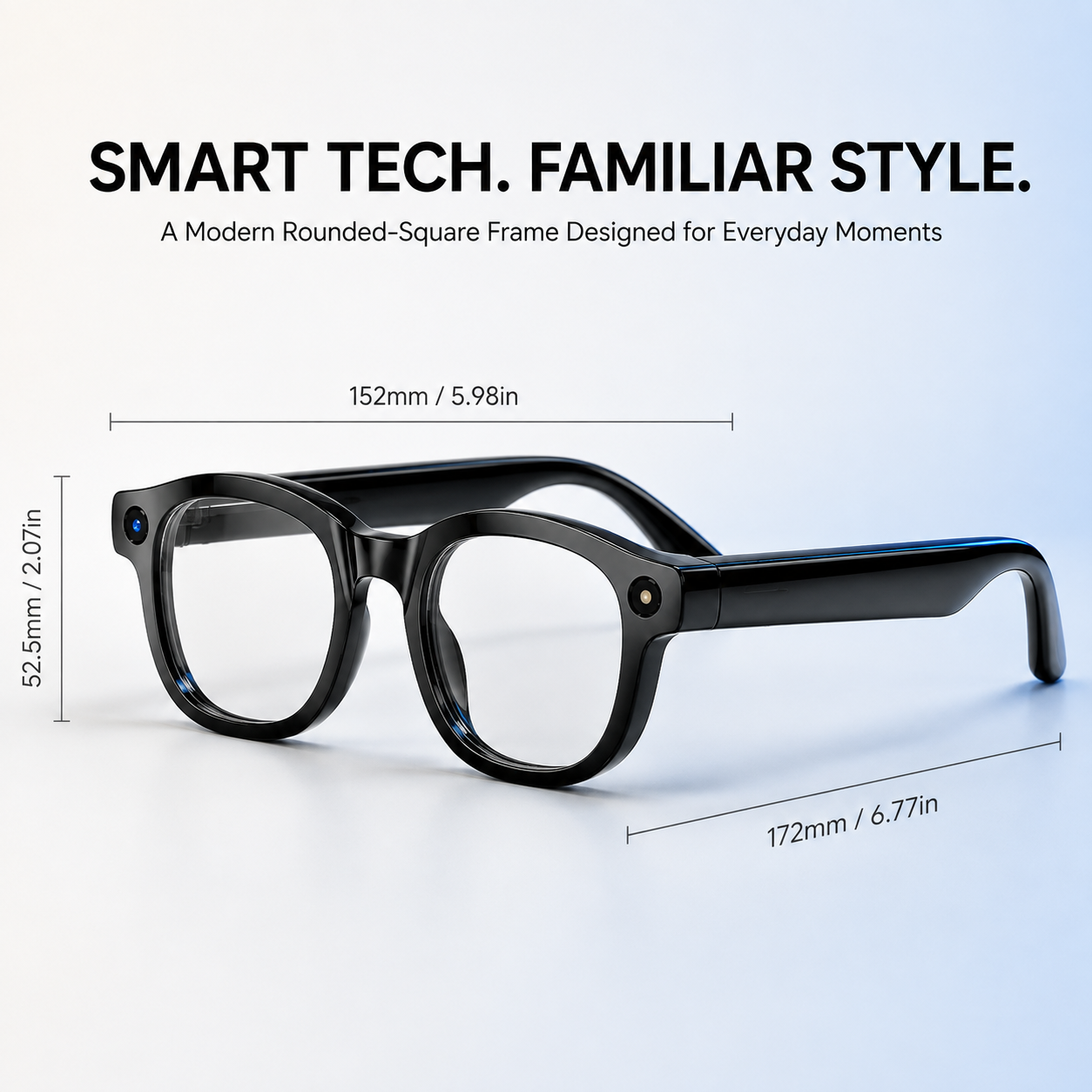 📸 AI Smart Camera Glasses – Hands-Free Photos, Video, Translation & Calls