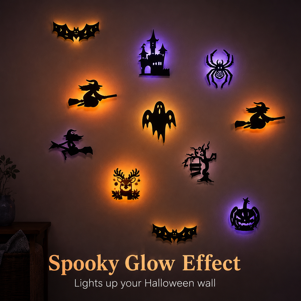 🎃 Halloween LED Wall Stickers | Glow In The Dark Spooky Home Decoration