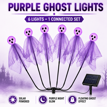 👁️ Solar Halloween Yard Lights — Glowing Eyeballs, Skulls & Ghosts