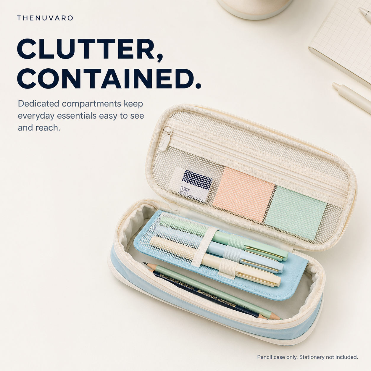 ✏️ Large-Capacity Multi-Compartment Pencil Case — Keep Every School Essential Organized