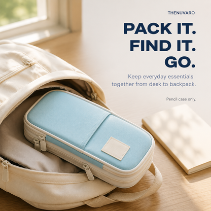 ✏️ Large-Capacity Multi-Compartment Pencil Case — Keep Every School Essential Organized