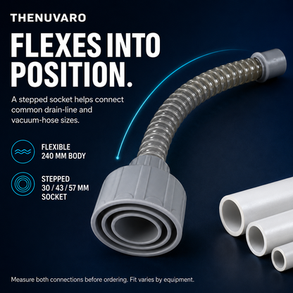💧 AC Drain Line Cleaning Adapter – Flexible Wet/Dry Vacuum Connector for Condensate Pipe Maintenance
