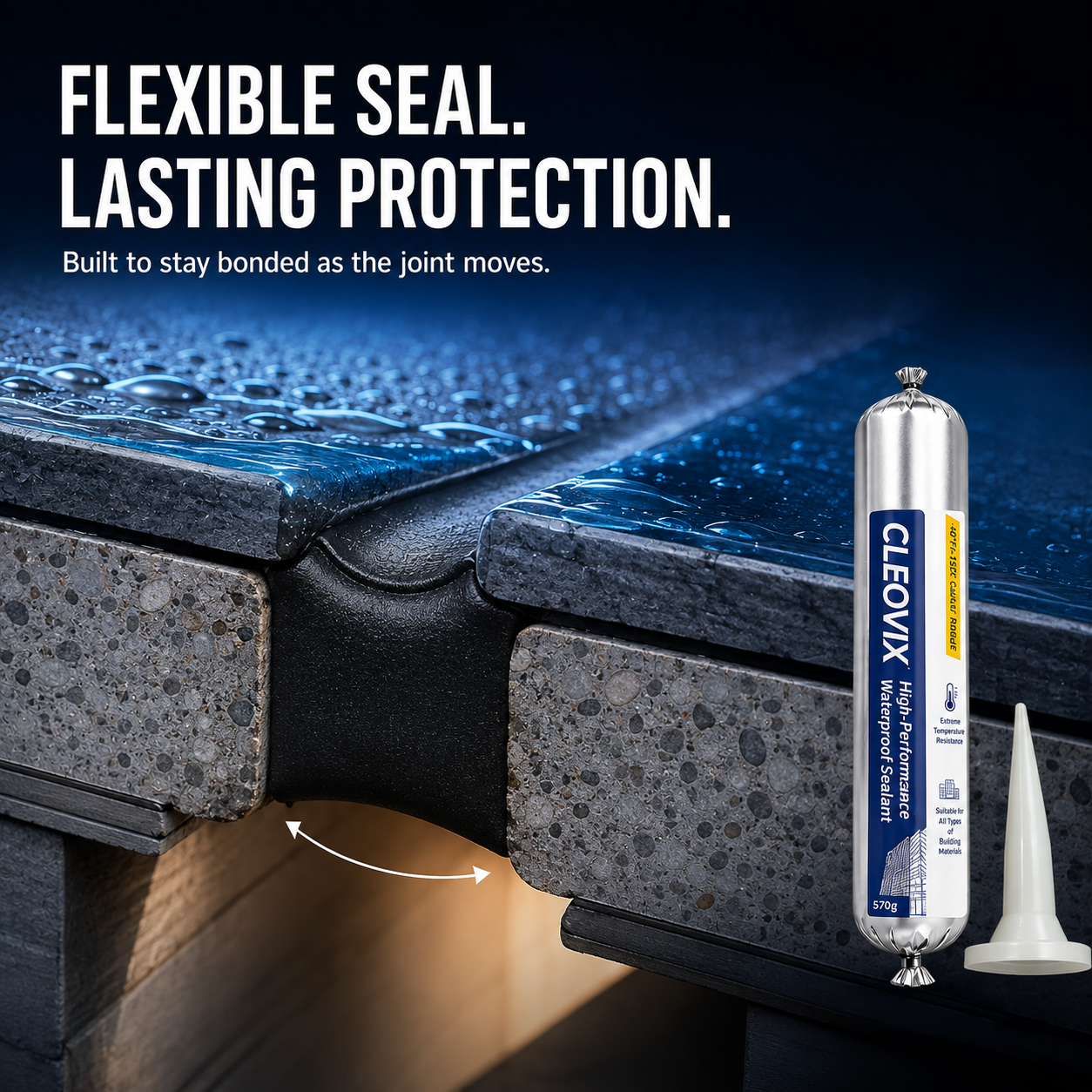 💧 570g High-Performance Waterproof Sealant – Flexible Indoor & Outdoor Leak Repair