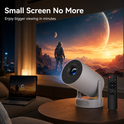 🎬 Portable Smart Projector with WiFi 6 & Bluetooth 5.4