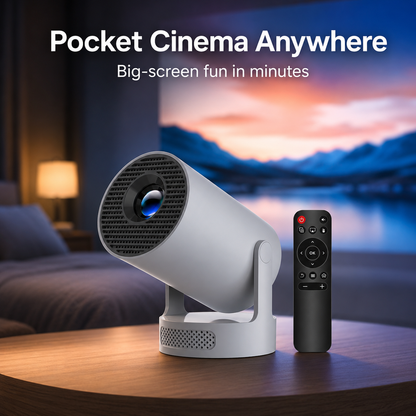 🎬 Portable Smart Projector with WiFi 6 & Bluetooth 5.4