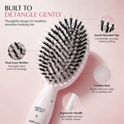 ✨ Gentle Detangling Hair Brush for Smooth, Shiny Hair