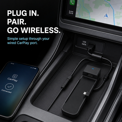 🚘 3-in-1 Wireless CarPlay, Android Auto & HDMI Car Entertainment Adapter