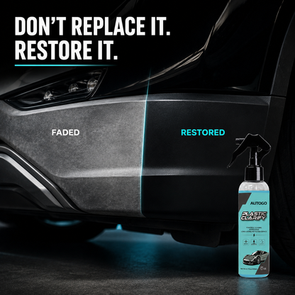 🚗 Restore Your Car’s Deep Black Finish – 200mL Tire & Plastic Trim Restorer Spray for Faded Automotive Surfaces