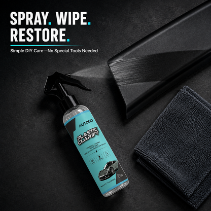 🚗 Restore Your Car’s Deep Black Finish – 200mL Tire & Plastic Trim Restorer Spray for Faded Automotive Surfaces