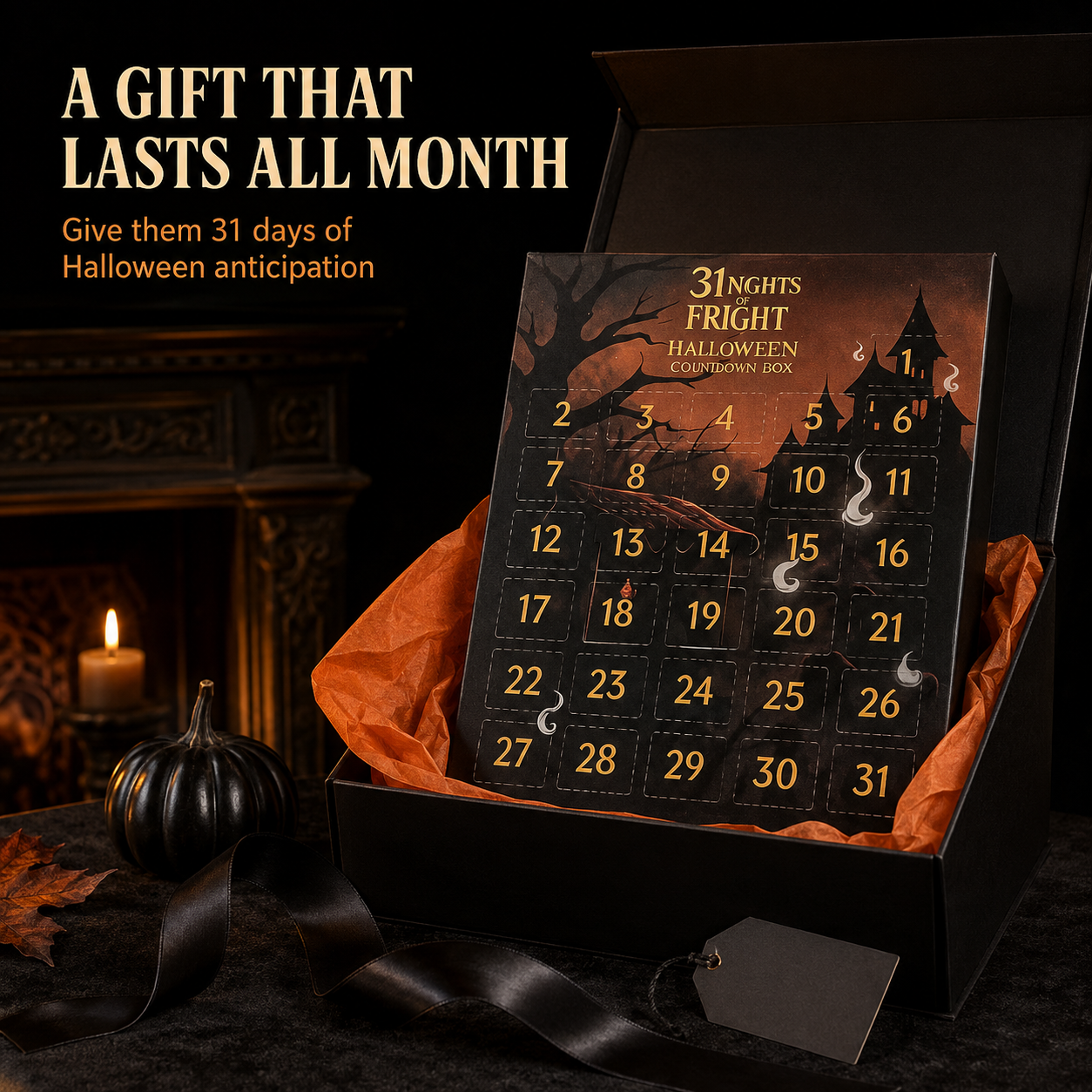 🎃 31-Day Halloween Countdown Calendar – 31 Mini Surprise Figures