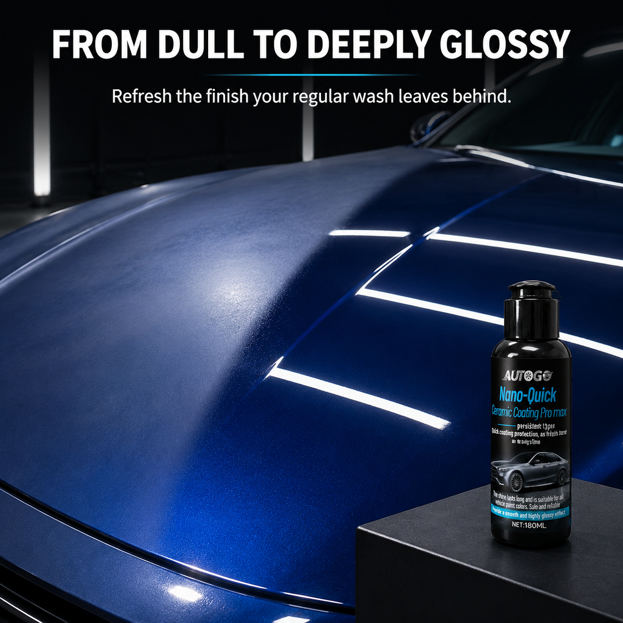 🚘 Nano Ceramic Car Paint Coating – Quick Gloss & Shine Care