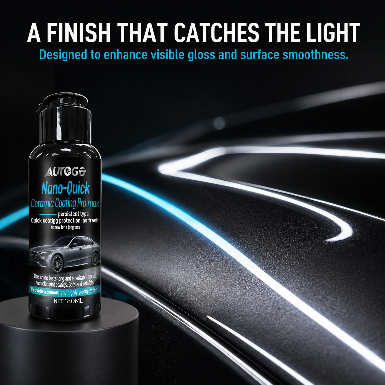 🚘 Nano Ceramic Car Paint Coating – Quick Gloss & Shine Care