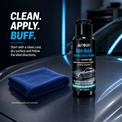 🚘 Nano Ceramic Car Paint Coating – Quick Gloss & Shine Care