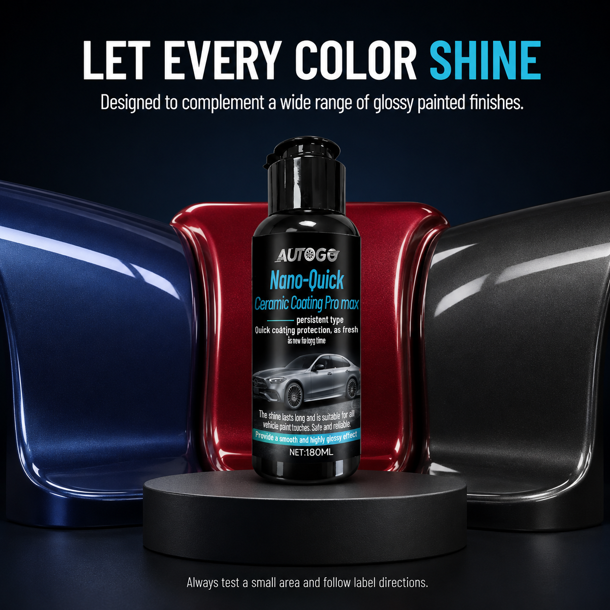 🚘 Nano Ceramic Car Paint Coating – Quick Gloss & Shine Care