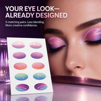 ✨ 5-Pair Pre-Designed Eyeshadow Transfer Stickers – Complete Eye Looks in Seconds