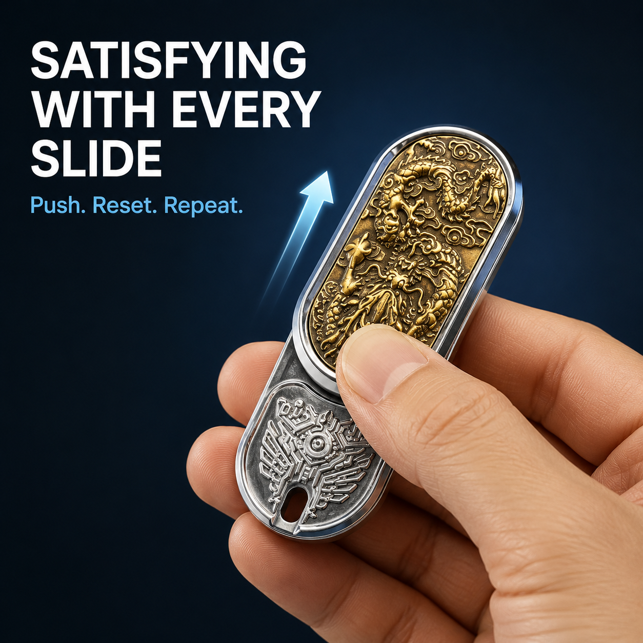 😌Pocket Metal Fidget Slider – Satisfying EDC Finger Toy