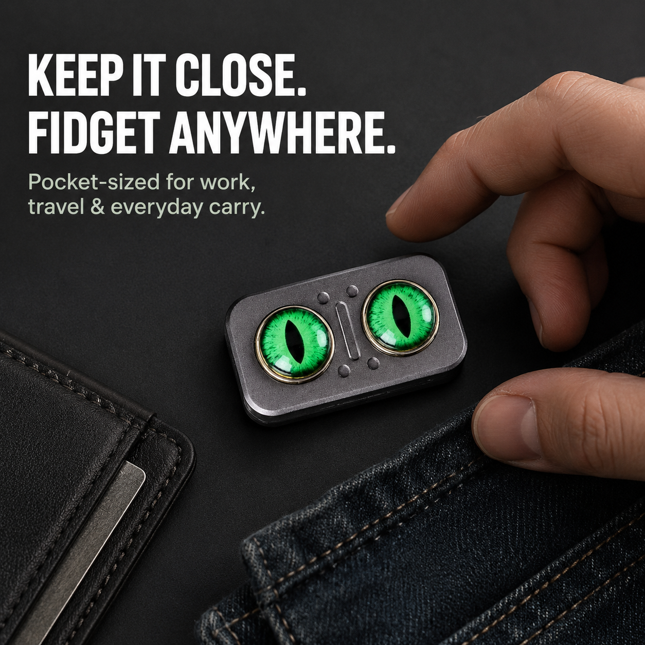 😌Pocket Metal Fidget Slider – Satisfying EDC Finger Toy
