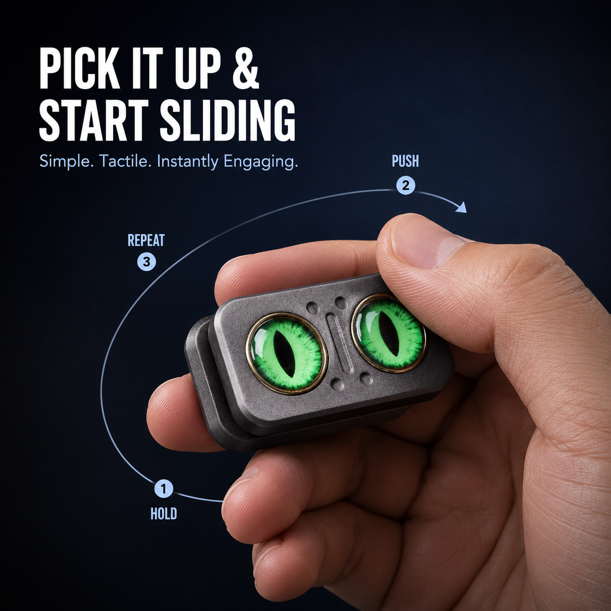 😌Pocket Metal Fidget Slider – Satisfying EDC Finger Toy