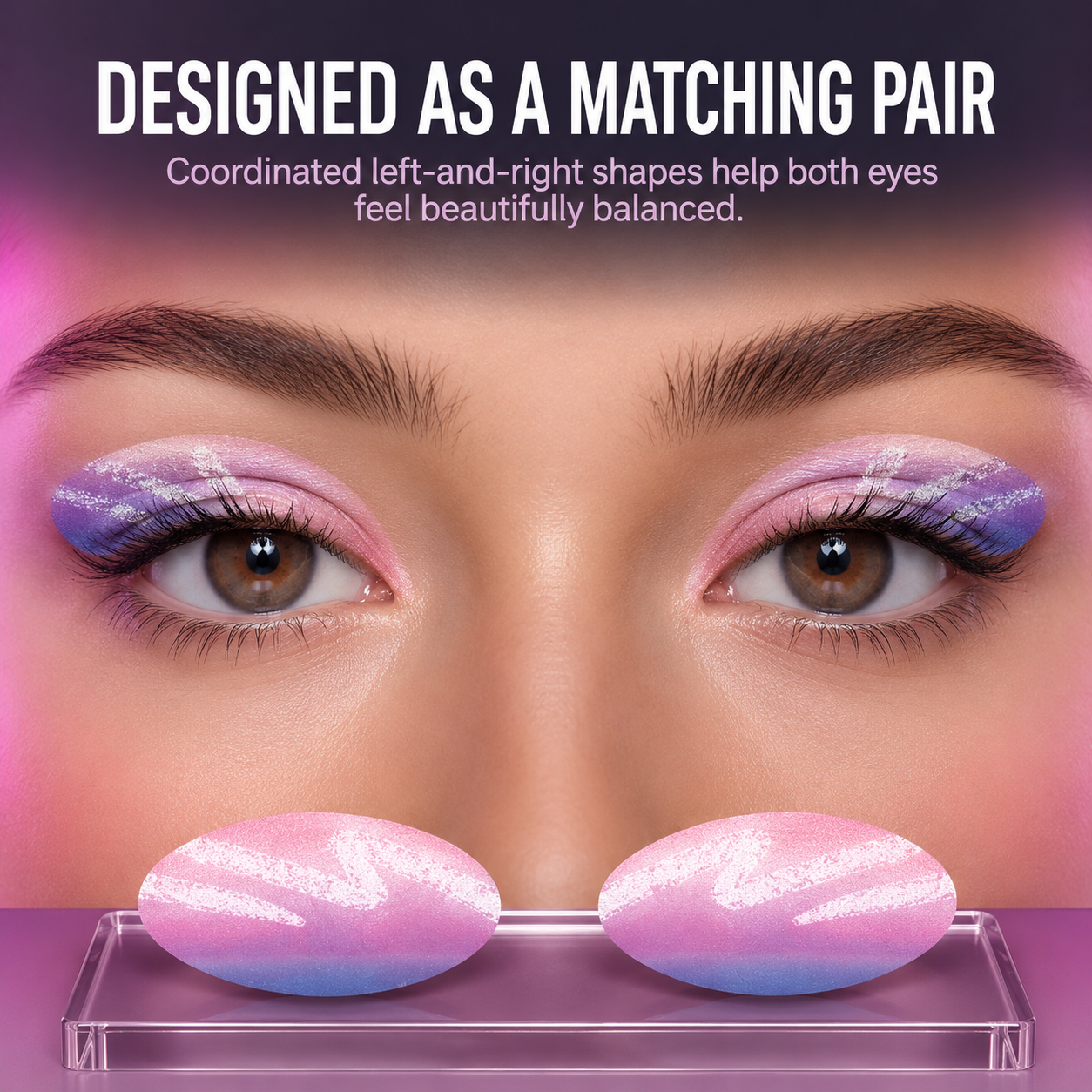 ✨ 5-Pair Pre-Designed Eyeshadow Transfer Stickers – Complete Eye Looks in Seconds