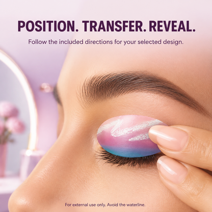 ✨ 5-Pair Pre-Designed Eyeshadow Transfer Stickers – Complete Eye Looks in Seconds