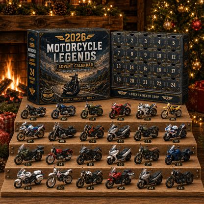 🏍️ 2026 Motorcycle Legends Advent Calendar – 24 Iconic Mini Bikes