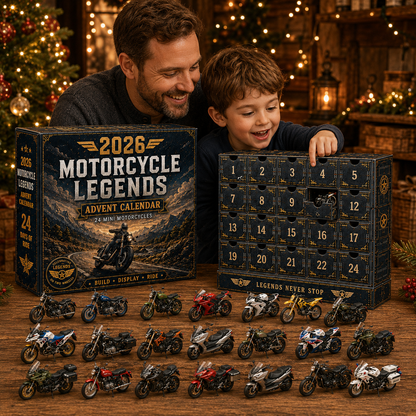 🏍️ 2026 Motorcycle Legends Advent Calendar – 24 Iconic Mini Bikes