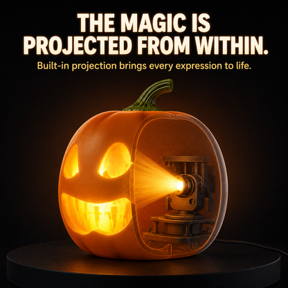 🎃 12-Inch Animated Talking Pumpkin – Projected Faces, Songs & Jokes