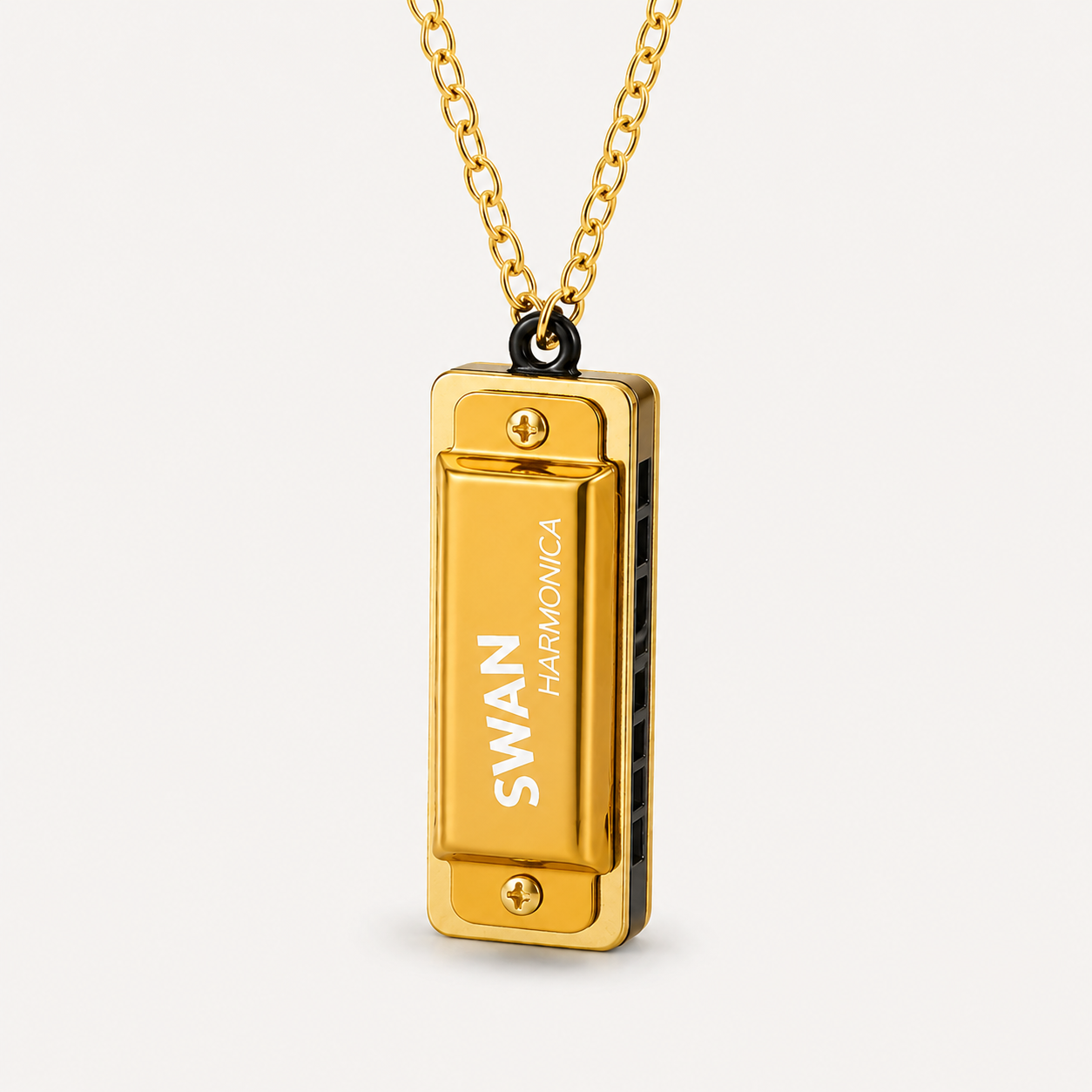 2pcs🎵Playable Mini Harmonica Necklace – Wearable Musical Pendant