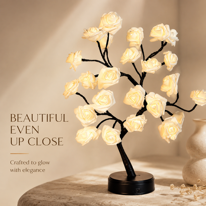 🌹 LED Rose Flower Tree Lamp – 17-Color Remote-Controlled Ambient Light