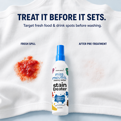 🧼 Messy Meal Stain Rescue Spray – Targeted Pre-Treatment for Washable Fabrics