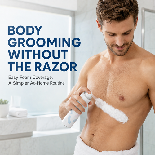 No-Razor Body Hair Removal Spray Foam – Easy At-Home Grooming ☁️✨