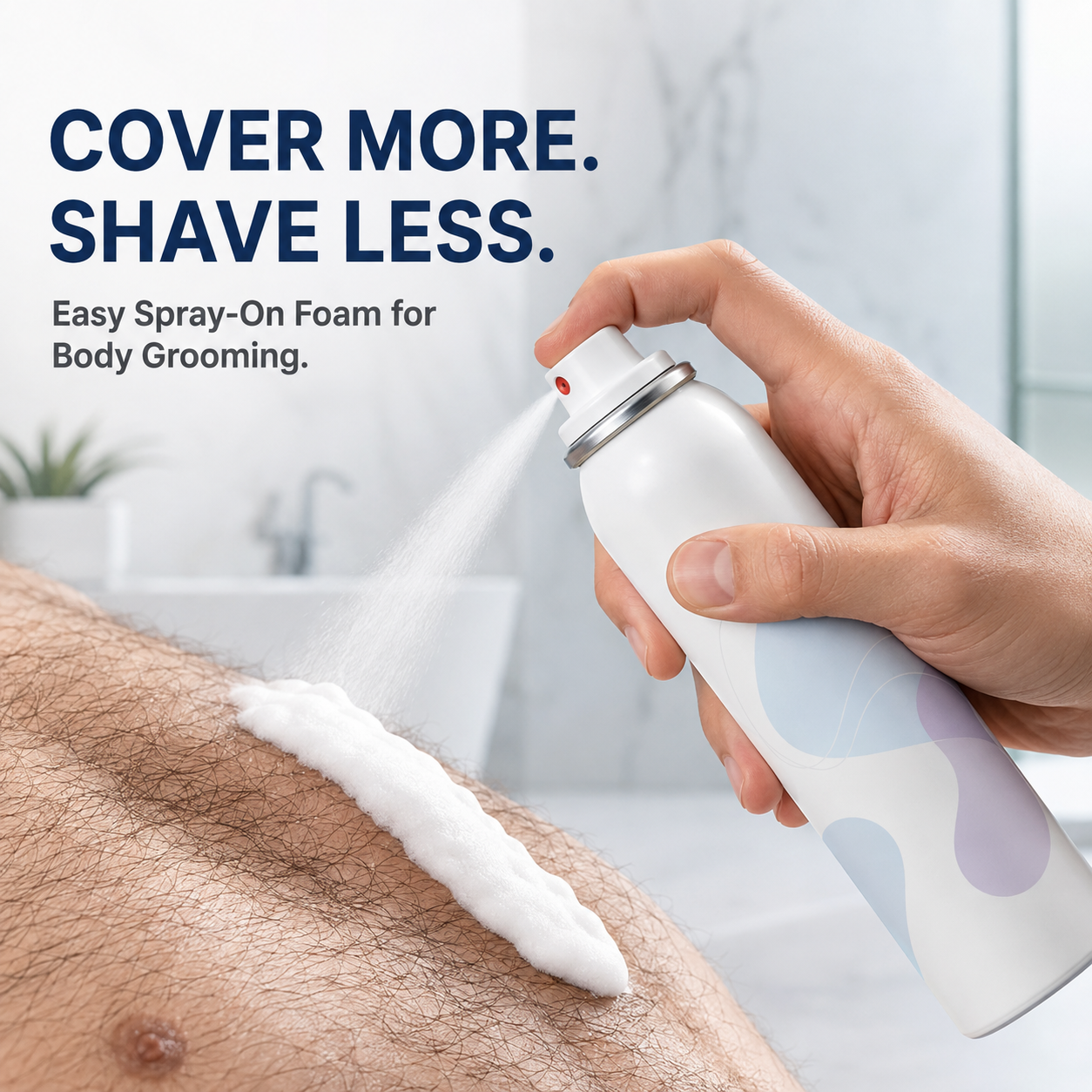 No-Razor Body Hair Removal Spray Foam – Easy At-Home Grooming ☁️✨