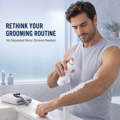 No-Razor Body Hair Removal Spray Foam – Easy At-Home Grooming ☁️✨